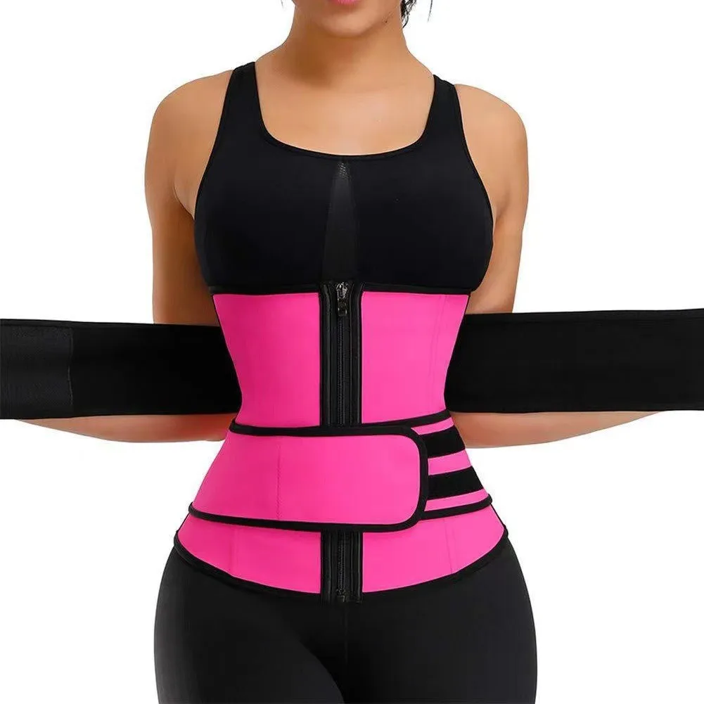Waist Trainer Body Shaper Tummy Control Strap Slimming Sweat Fat Burning Belt