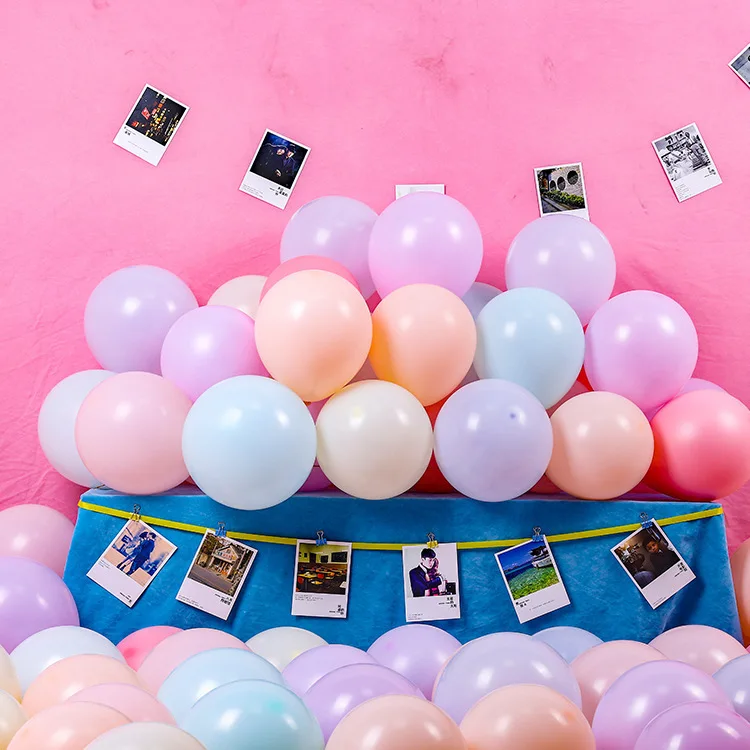 Factory Direct Selling Macaron Latex Balloons 12inch Pastel Latex Balloons For Party Decoration Kids Toy Balloon