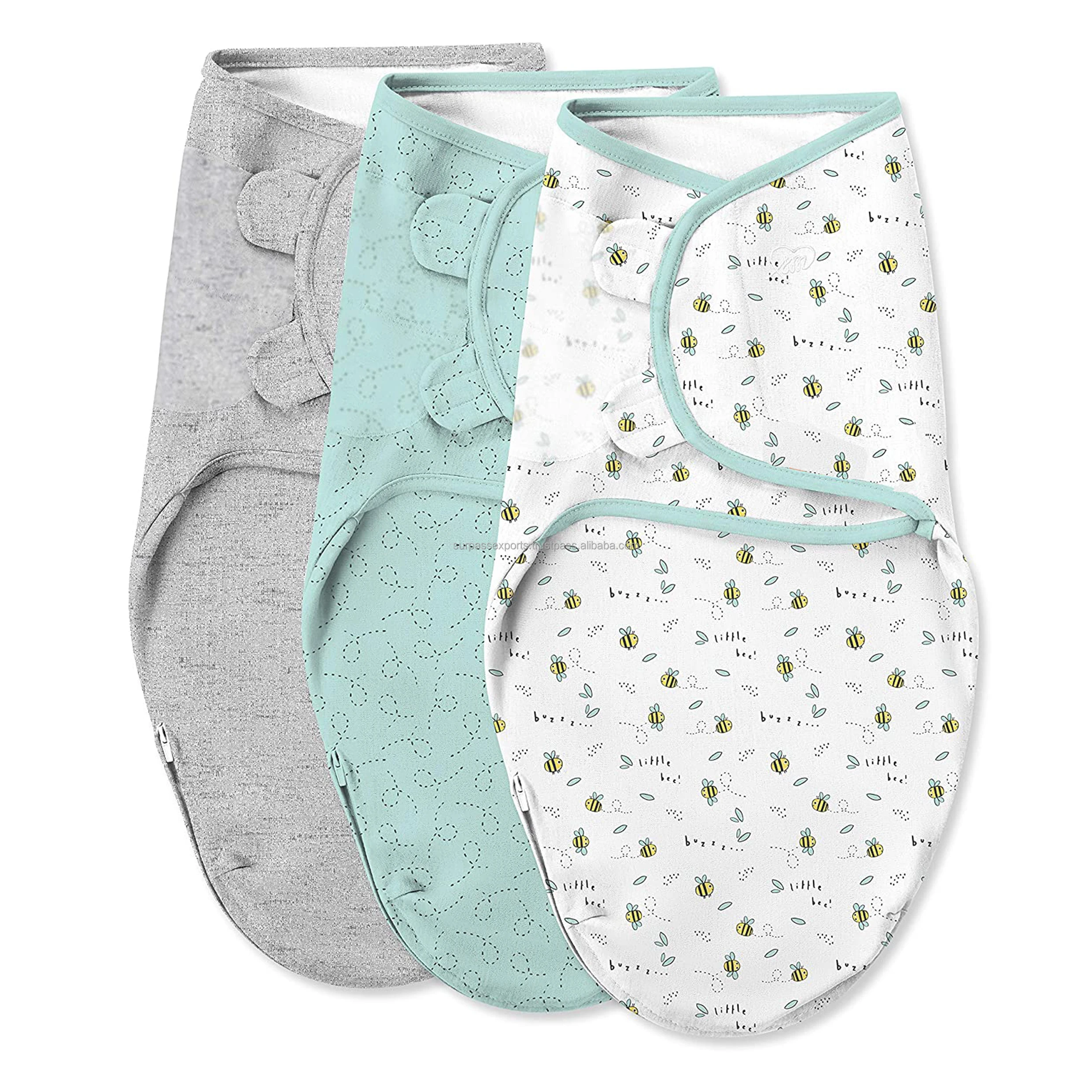Wholesale Supply Cotton Baby Swaddle Wrap Available in Cotton Material from Indian Supplier and Manufacturer