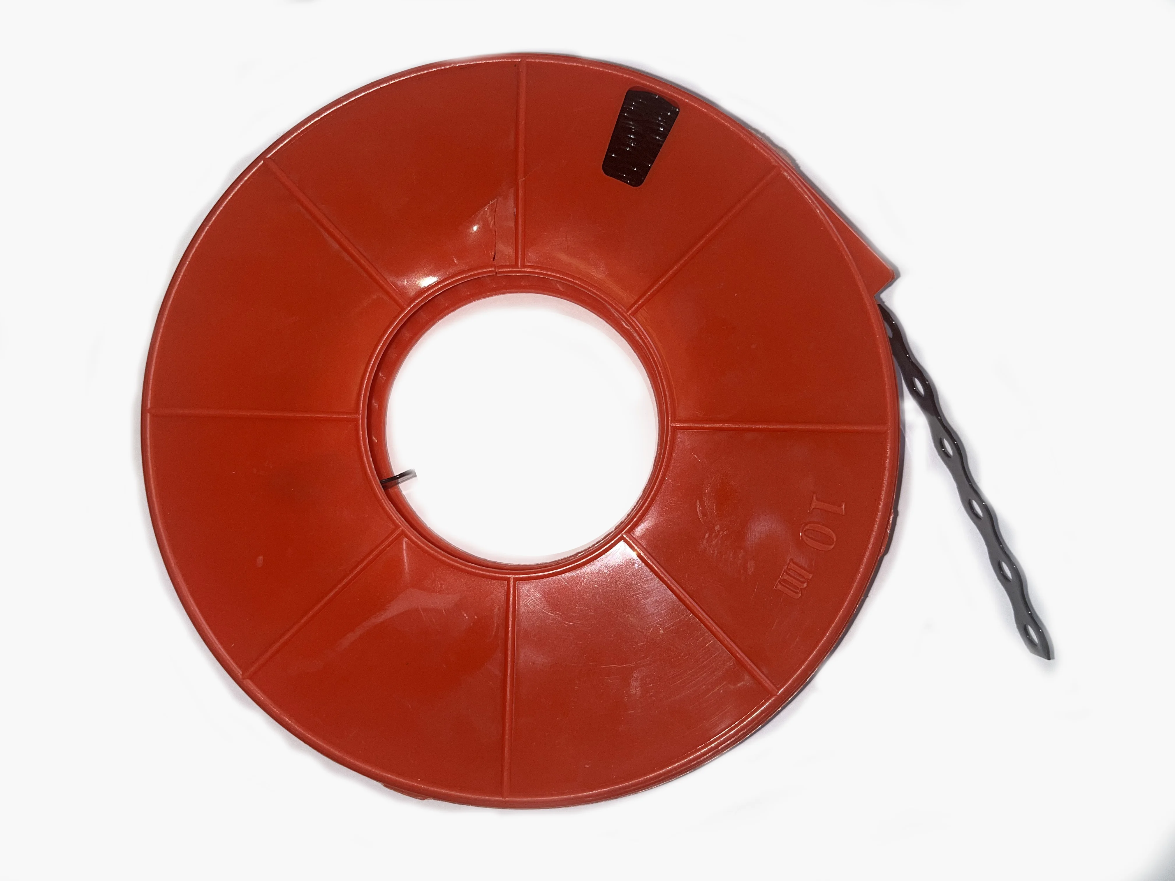 Plastic spray black white red steel perforated banding strap steel banding used for HVAC Duct factory direct wholesale