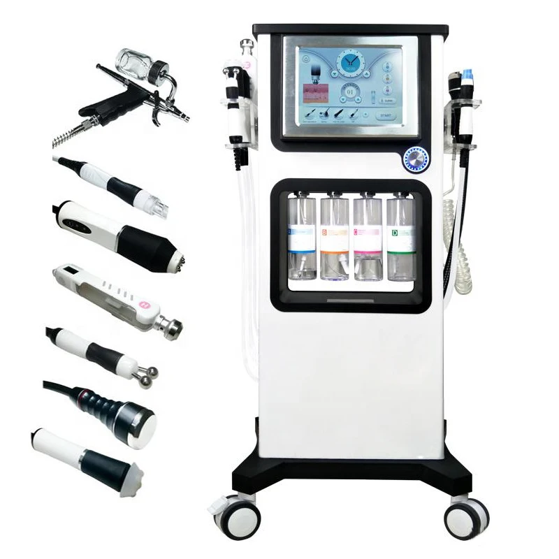 7 In 1 Dermabrasion Facial Machine H2o2 Diamond Peeling And Hydrafaci Facial Lift Skin Scrubber Moisturizer