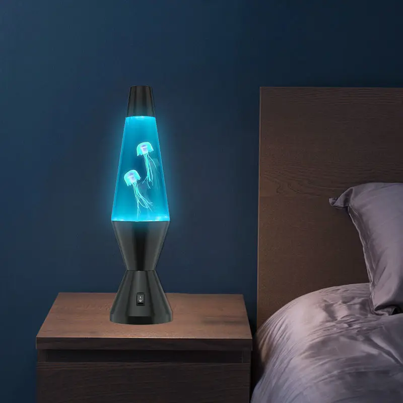 Wholesale Battery USB Operated Aquarium Jelly Fish Jellyfish LED Lava Lamp Night Light