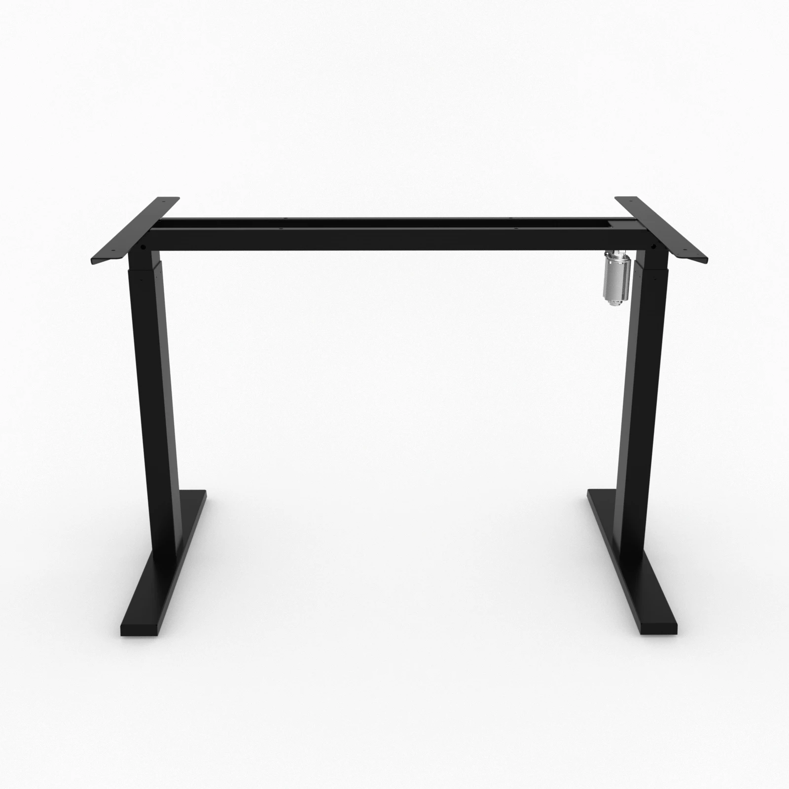 
Single motor mail order package for international delivery with fixed two crossbeams standing desk 