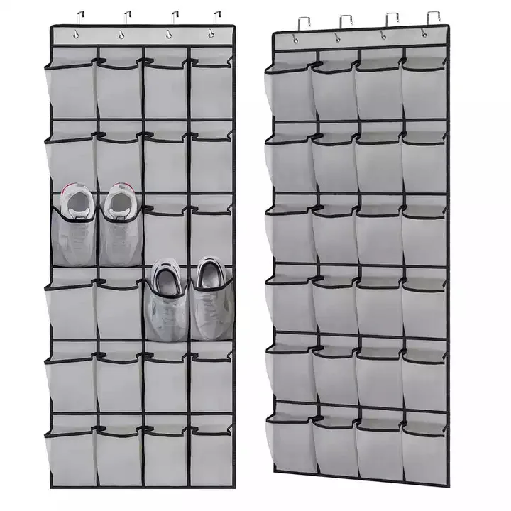 Hot Selling Over The Door Shoes Hanging Organizer Shoe Rack with Mesh Pockets
