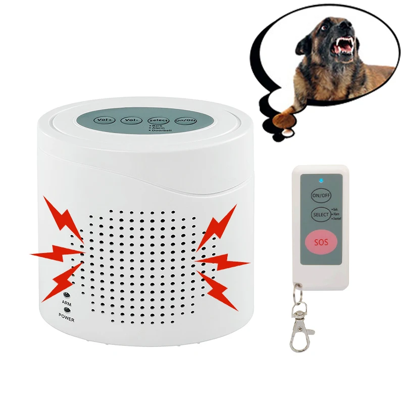 Wireless remote control radar sensor barking alarm