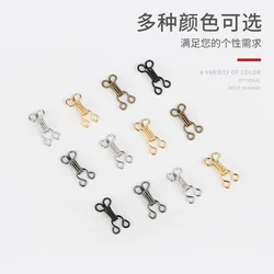 Custom Popular Design Silver Color Adjustable Copper Brass Metal Pants Trouser Hook And Bar