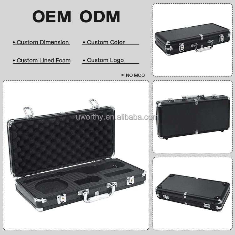 OEM Factory Direct Competitive Price Custom Dimension Aluminium Briefcase Hard Tools Carrying Case Equipment Protective Case Box