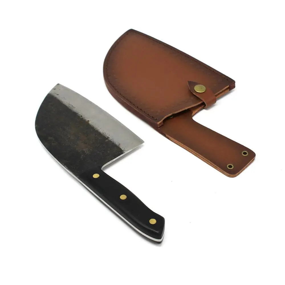 High-quality Handmade Almazan Forged Knife Hand Forged Multipurpose Knife for Kitchen Cooking Chopping Serbian Chef Knife