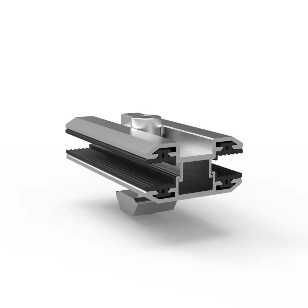 Solar Panel Mounting Clamps Frameless Thin Film End and Middle Aluminum Panel Clamps for PV Solar Mounting Structure