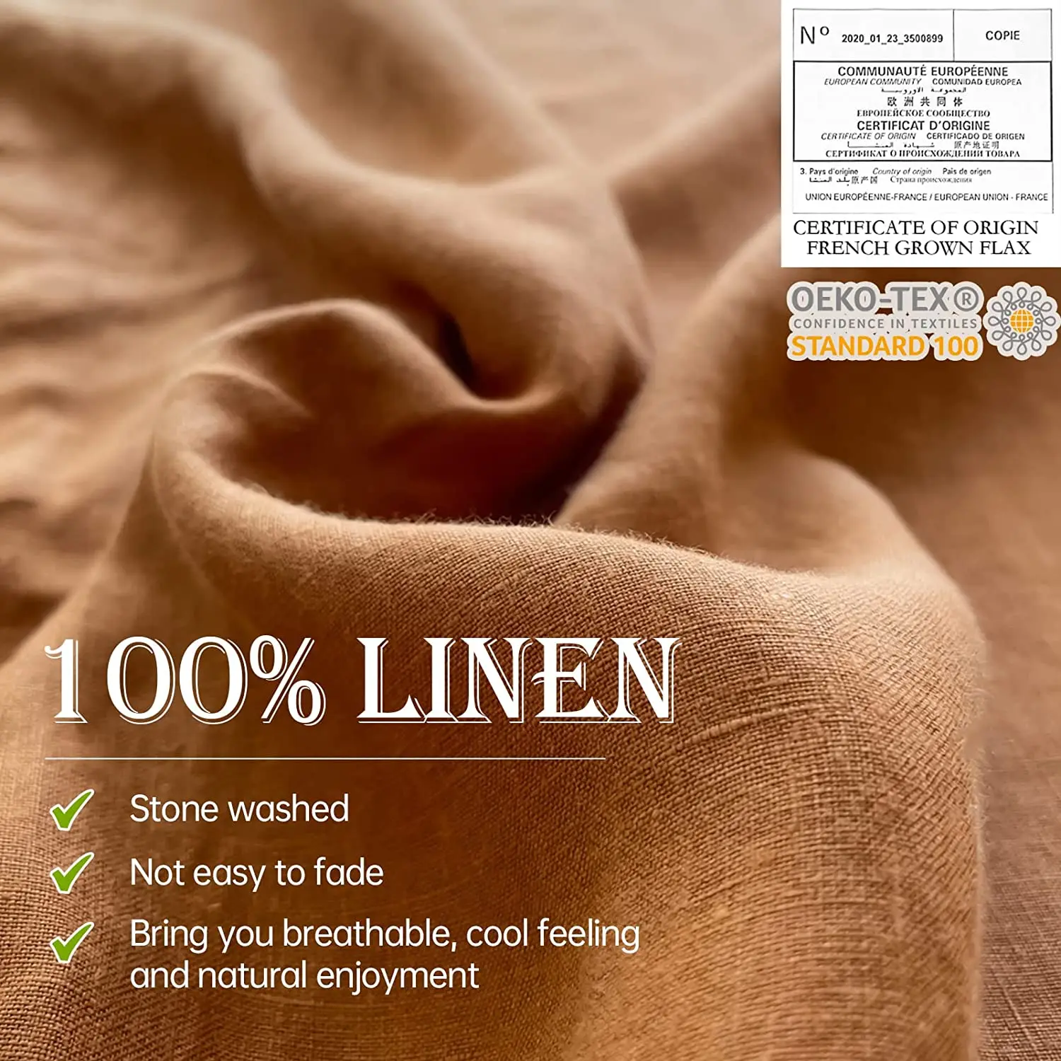 Linen Bed 100% Pure French Linen Duvet cover Sets Customer Size bedding sets Bedsheet Hotel Bed Linen