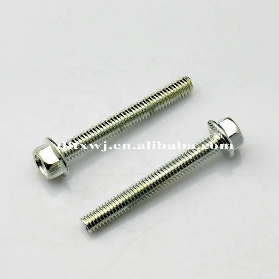 Allen din 186 Hex Flange Anti-skid Serrated Screws For Gas Pipe& Faucet