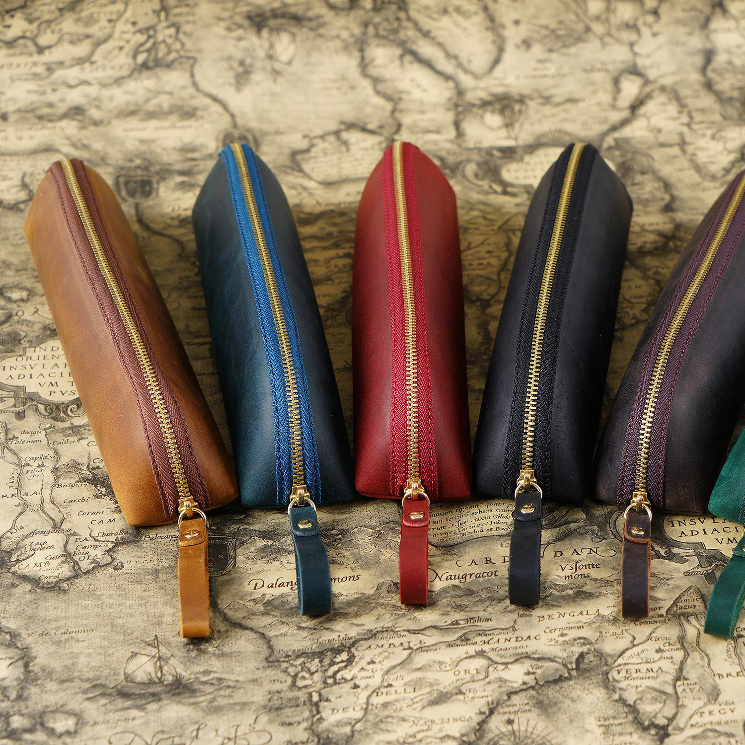 Genuine Leather Pen Bag Fountain Pen Case Custom Pencil Sleeve Custom Pencil Cover