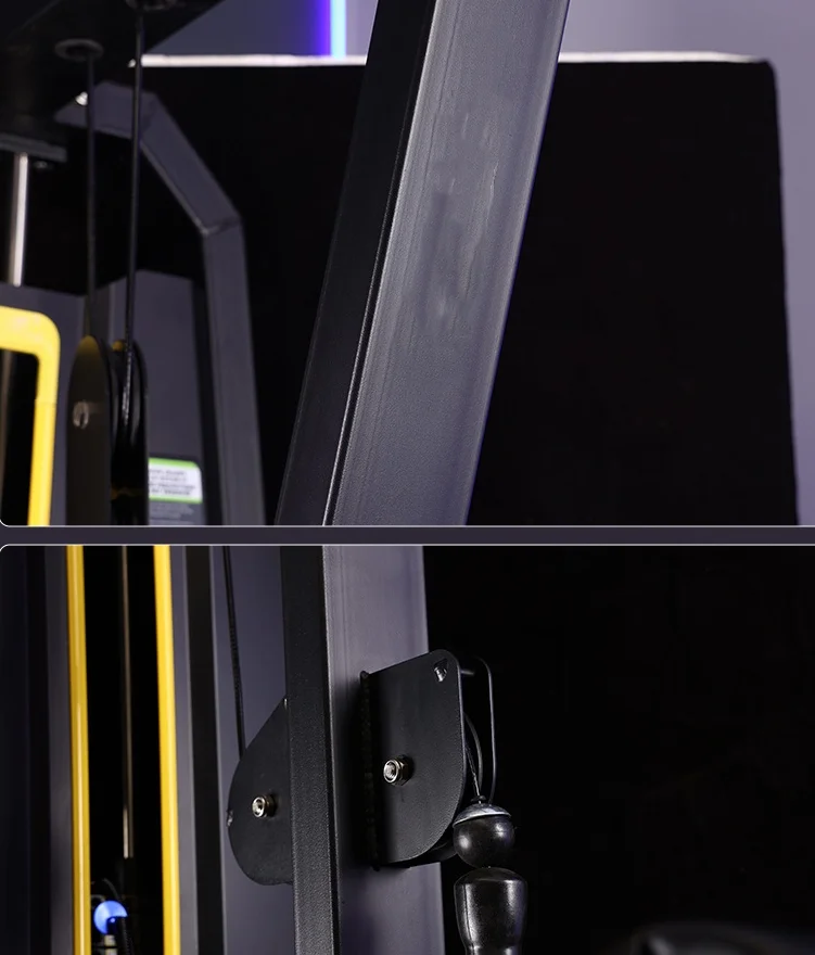 Fitness equipment exercise machine lat pull down and low row machine gym commercial high-low pull back trainer