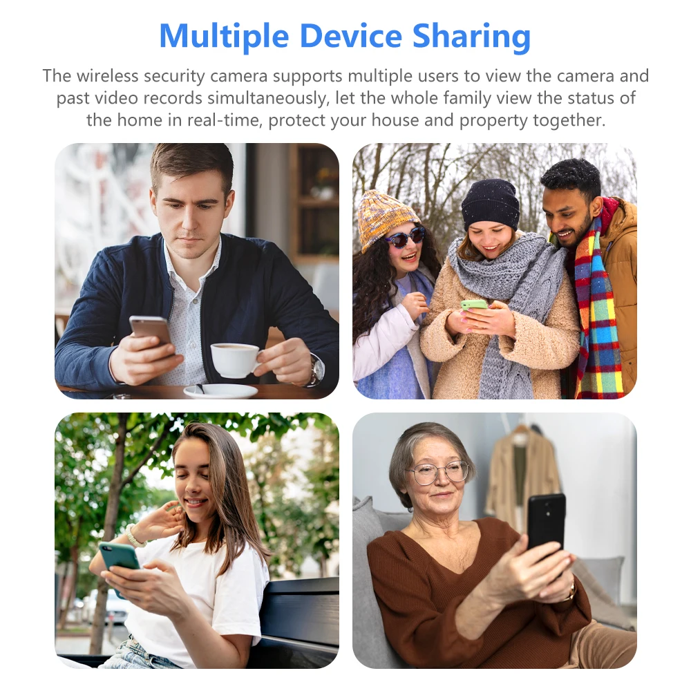 5Mp Full Hd Network Camera 15000Mah 1P66 Waterproof Surveillance Camera Wifi Ir Night Vision Tuya App Remote Control