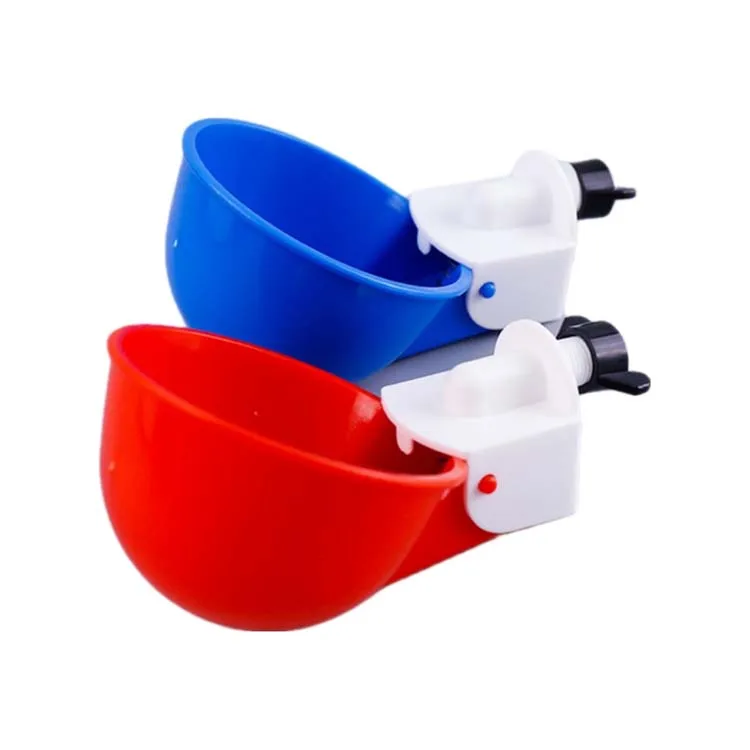New Chicken Drinker Bowl Plastic Animal Drinker for Poultry Farms Bucket Mounted with Spring & PP Core Components