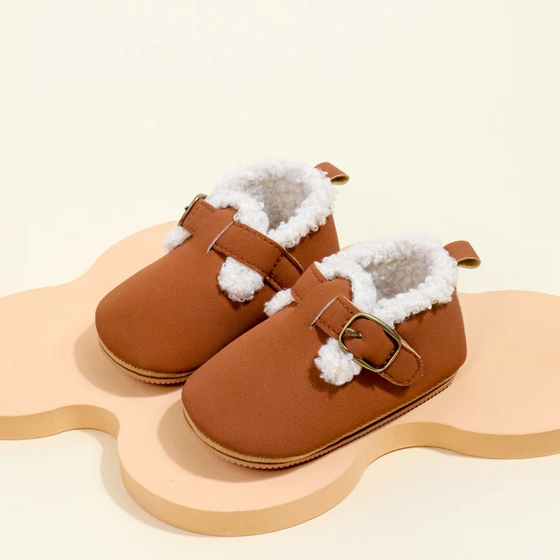 High Quality Unisex Winter Warm TPR Outsole Sneakers for Baby Toddlers Anti-Slippery Features EVA Insole Material for Boys Girls