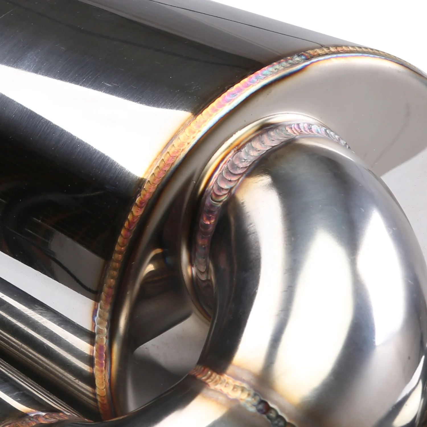 Car exhaust pipe factory 2 inch Car retrofit stainless steel exhaust pipe 51mm inlet S drum exhaust pipe M drum muffler