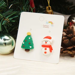 Christmas Gnome Earring Xmas Present Jewelry Holiday For Women New Polymer Clay Stud Earrings Minimalist Clay Christmas Earrings