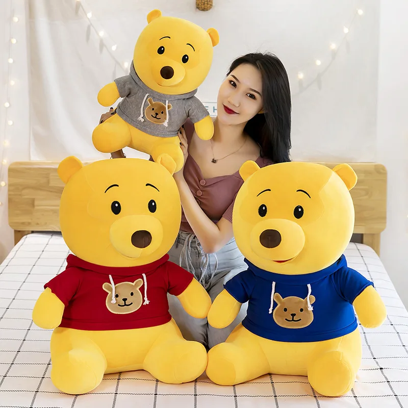 Wholesale Cute Cartoon Winny Plush Toy Animal Stuffed Plushies Cartoon Sitting Bear Pig Tiger Donkey Plush Toy Pillow Doll