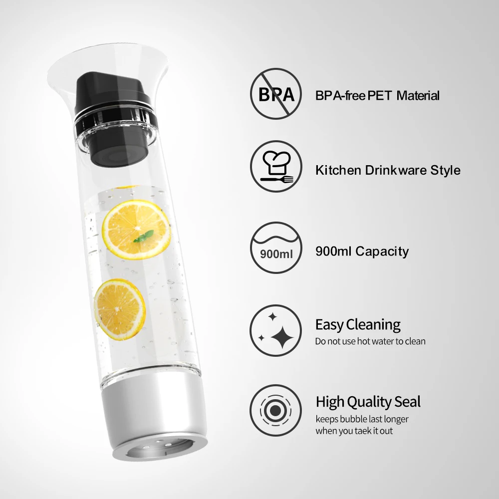 0.6L Co2 Gas Cylinder Bubble Water Machine Sparkling Water Maker For Home