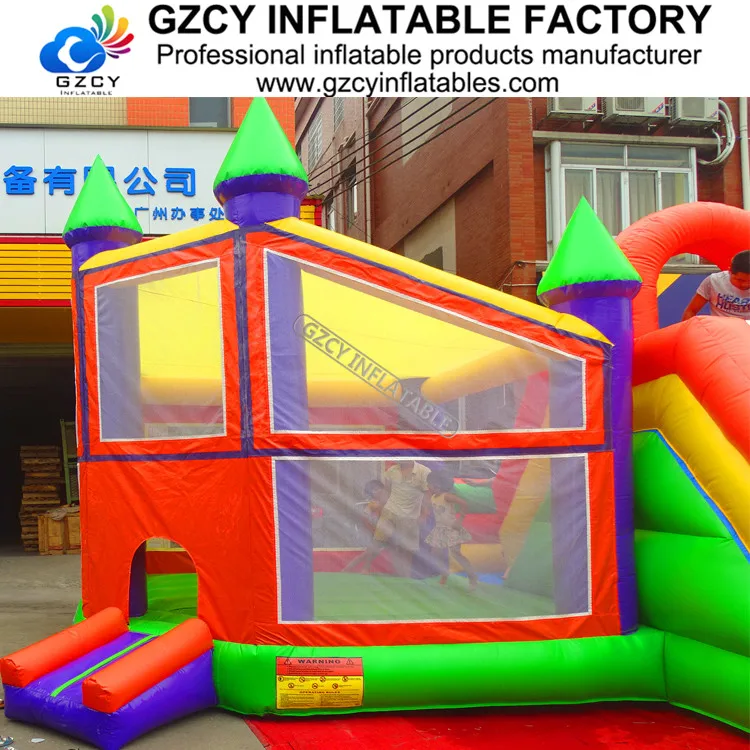 Надувной городок комбинированная горка большой надувной батут замок