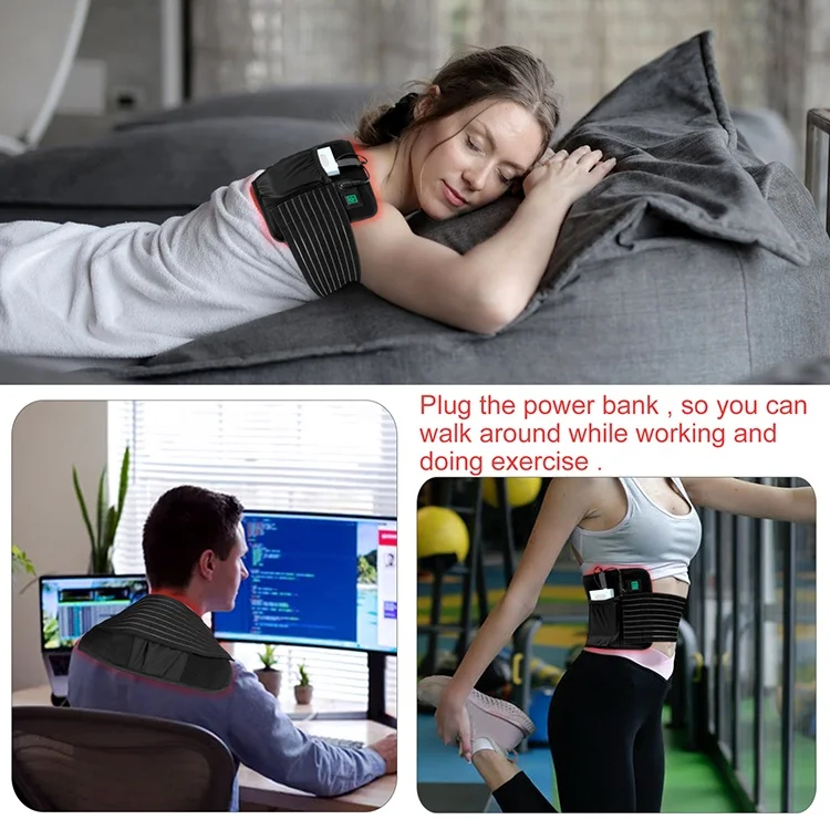 
Medical grade red light therapy 660nm 850nm laser 360 belt Massage Body Pads Wrap Belt 