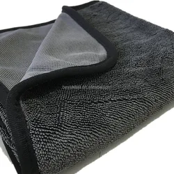 700GSM 90x60cm China Wholesale Auto Detailing Car Wash Premium Large Single Side Twist Microfiber Twisted Loop Car Drying Towel