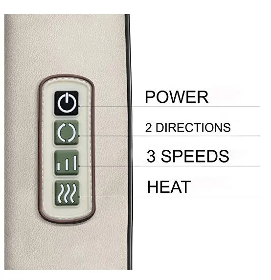 
Multifunction Infrared Body Health Care Equipment Car Home Acupuncture Kneading Neck Shoulder Cellulite Massager 