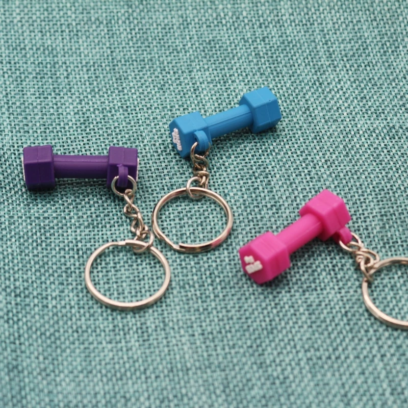 Wsnbwye dumbbells price pakistan llaveros Anime Sublimation DIY CHAVEIRO 55 kg dumbbell keychain