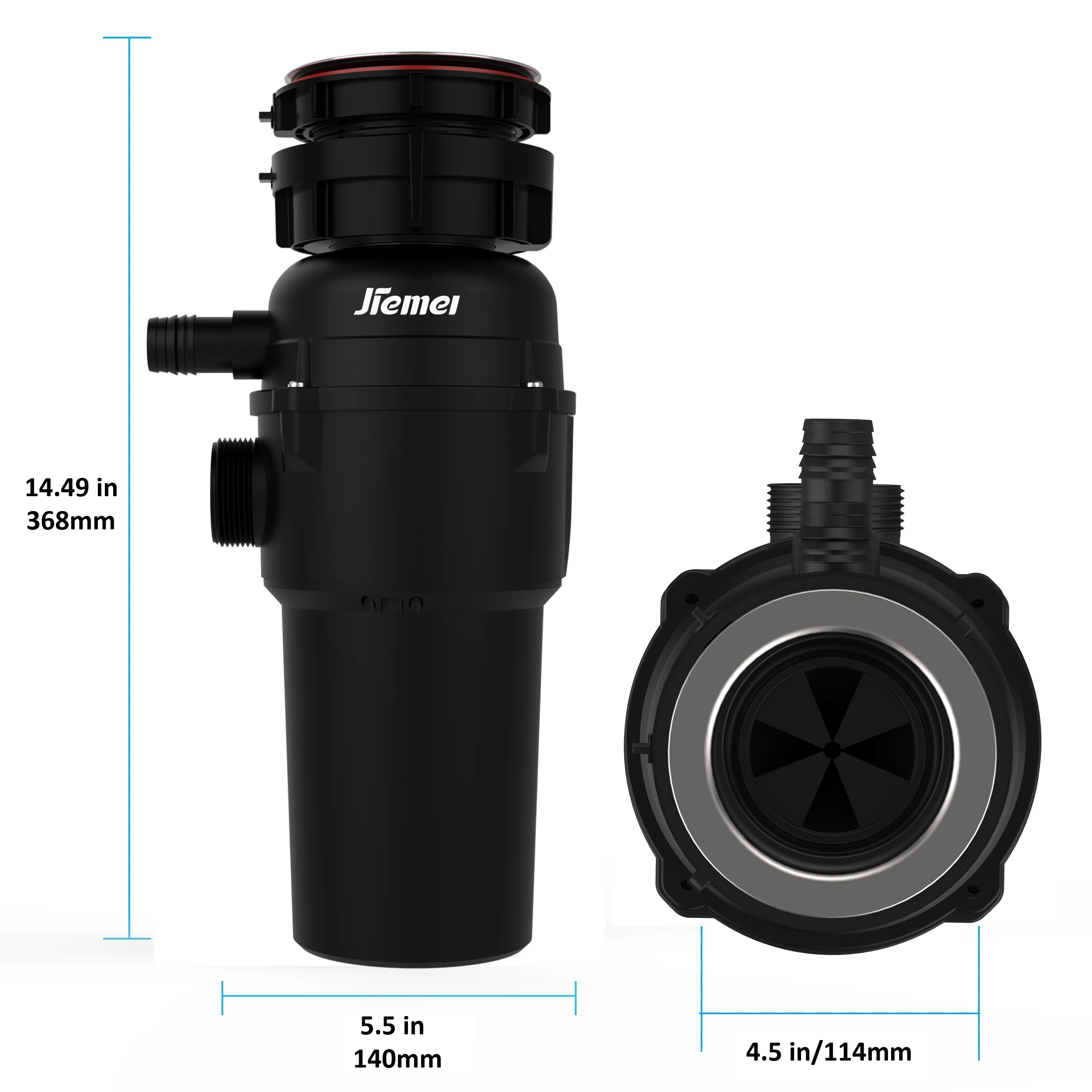 Food Waste Shredder Continuous Feed Food Sink Waste Disposer 220 Volts