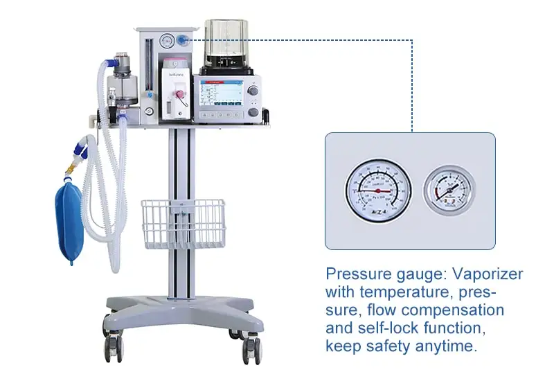 Factory price  Pet Clinic portable veterinary anesthesia machine patient monitor for veterinary use maquina de anestesia