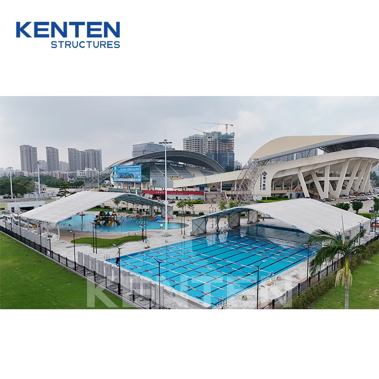 KENTEN curved type swimming pool tent swimming pool stretch tent