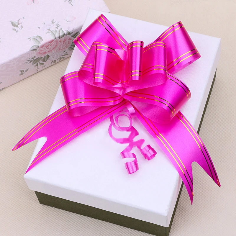 Wedding Car Decoration Ribbon White Pink Red Extra large yarn organza Pull Bow ribbon Gift Packing Car door handle Decor