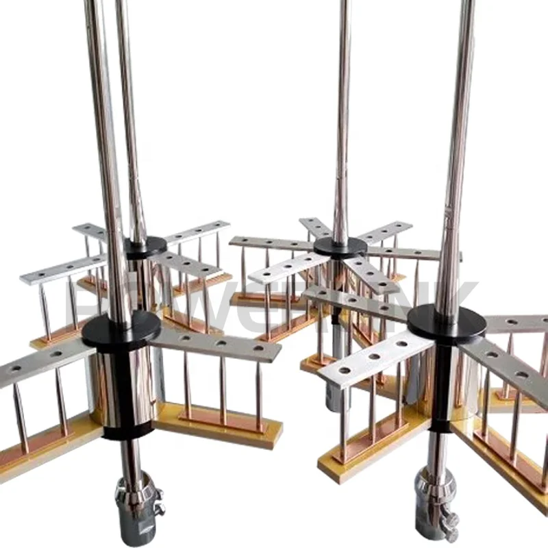 Lightning protection system advance pre discharge steel angle tower lightning rods