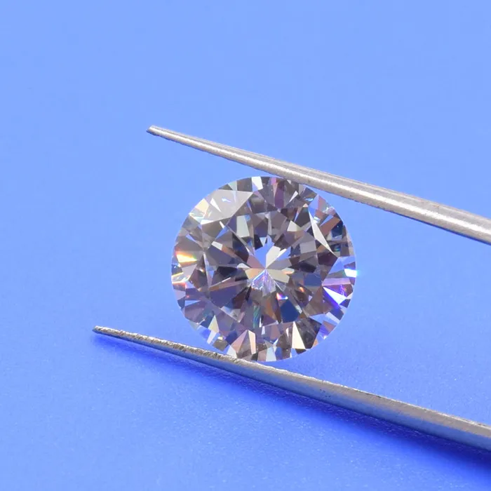 Raw Gemstones 4Mm 6Mm 8Mm 12Mm Cubic Zirconia Pvd Plating 3A 5A Grade Cubic Zirconia Cubic Loose Stone