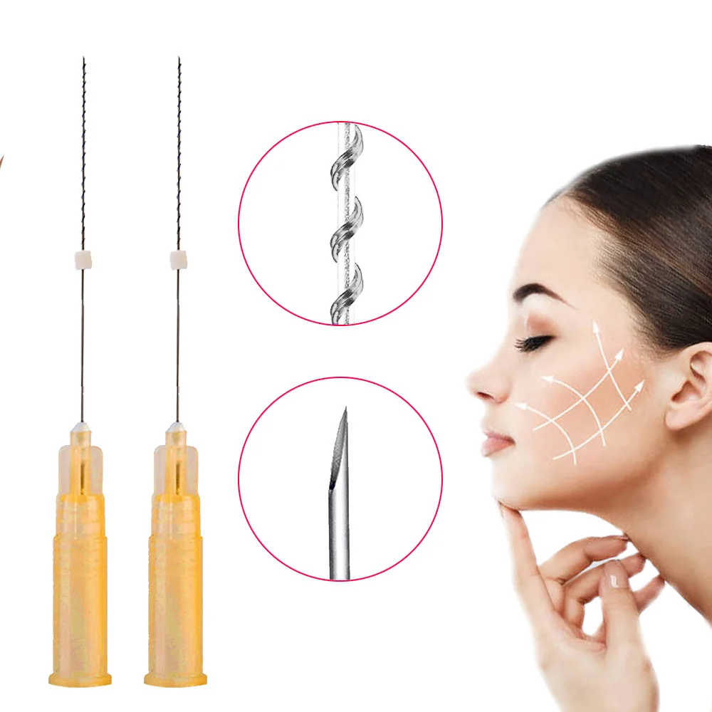Pdo Smooth Wires Facial 26g 38mm 50mm Cheek Add Volume Pcl Plla Tornado Screw Thread