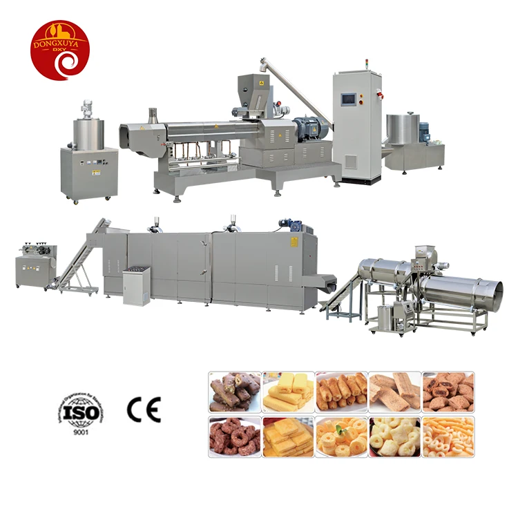 Automatic Puff Maize Extruded Puffed Food Snacks Making Machine Corn Puffs Snack Processing Line