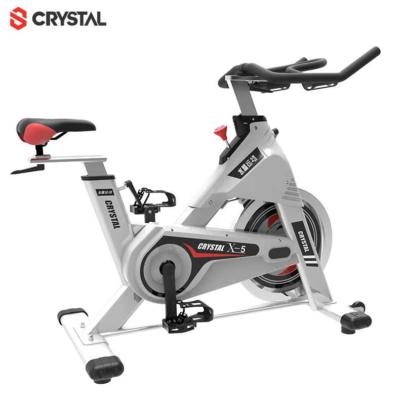 SJ-X5 Gym Equipment Fitness Cardio Training Crystal Spin Bike Magnetic Spinning Bike for Home