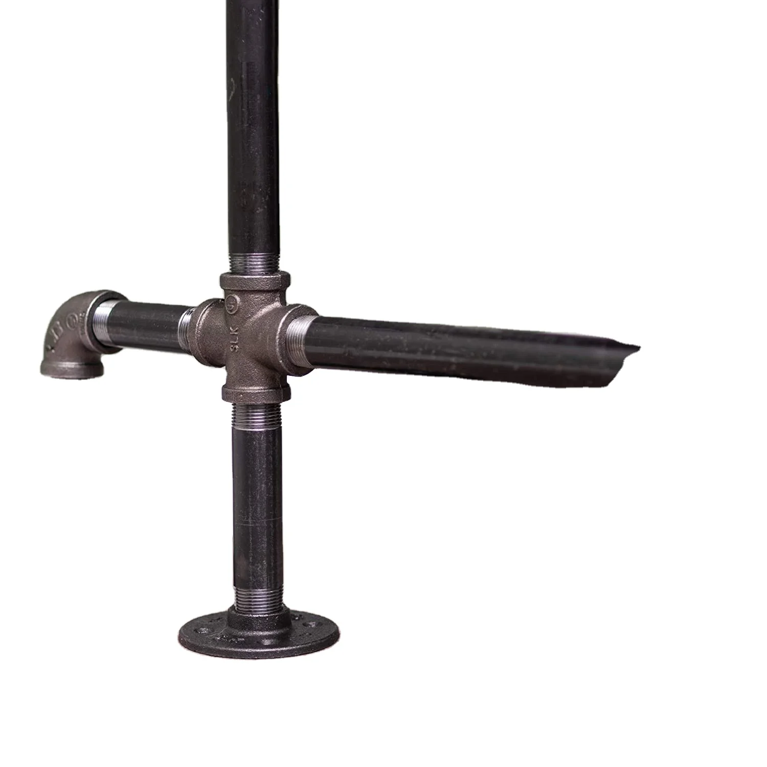 Carbon steel pipe fittings plumbing materials connector long pipe nipples with male thread OEM