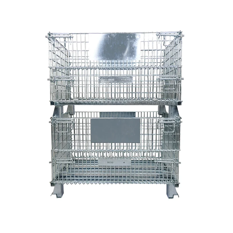 2022 Hot Selling Storage Foldable Metal Wire Mesh Box Pallet Cage