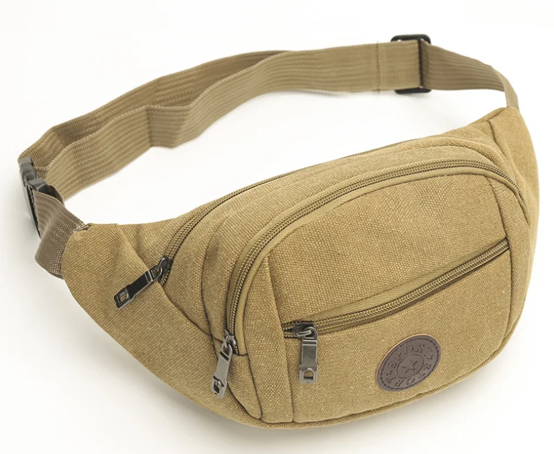 JANLON Outdoors Canvas Bag Hunting Tactical Small Belt Bag Men Running Gym Pouch Men  Mobile Phone Waist Bag