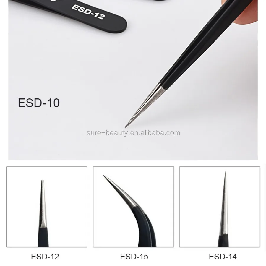 Original Vetus ST Tweezer Stainless Steel Eyelash Extension Tweezer