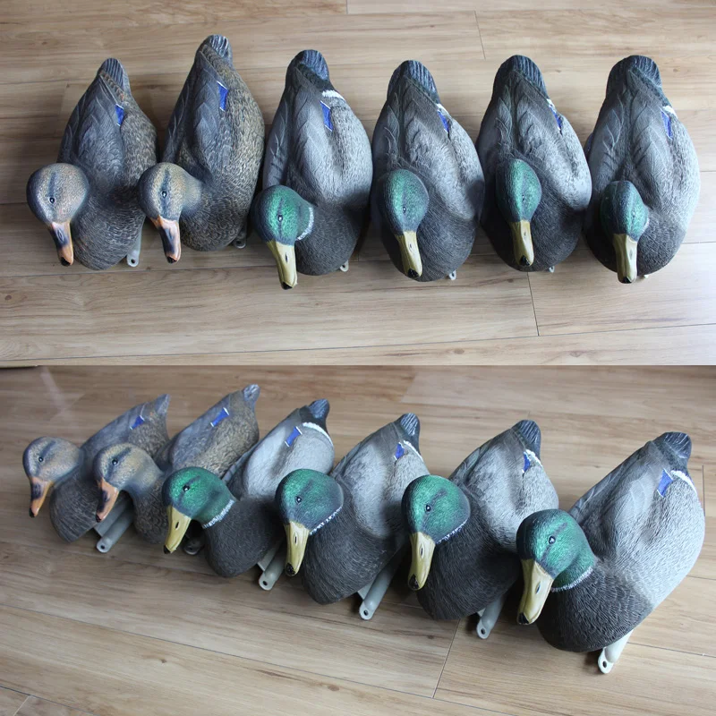 
Durable Bigfoot Oversized Lifelike Mallard Floater Duck decoy Duck floater 6PK 