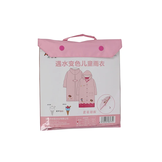 Ok Umbrella High quality fashion cheap waterproof raincoat for kids children