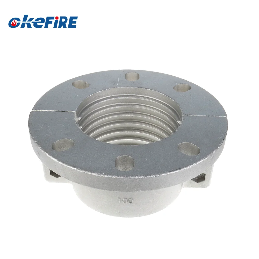 Okefire Aluminum Flange Safety Hose Pipe Clamp DN100 for Piping Fittings