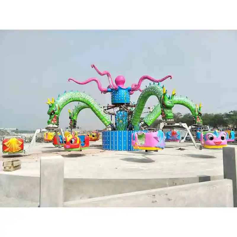 Attractive Design Amusement Park Equipment Rotation Octopus Rides Kids and Adults Family Rides for Fun Fair