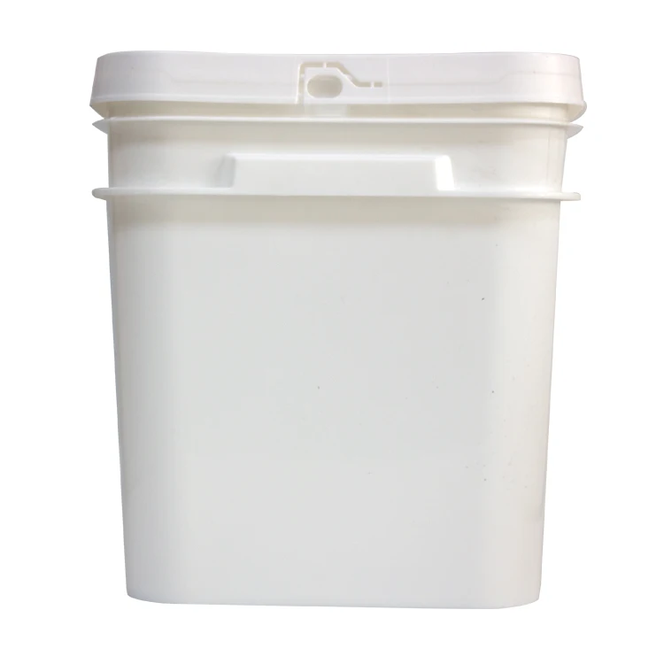 Оптовая продажа с завода, индивидуальная упаковка для пищевых продуктов, 10 л, квадратное пластиковое ведро, ведро для пищевых продуктов с крышками
