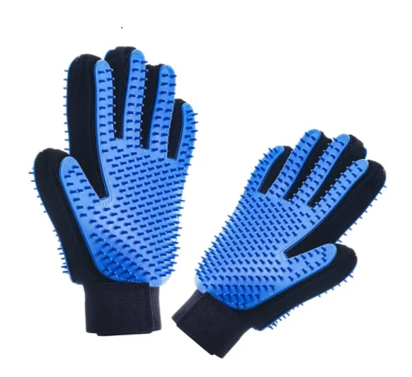 Dog Safety Gloves Self Cleaning Pet Brush Silicone Glove Guante Cepillo Para Perro Grooming Deshedding