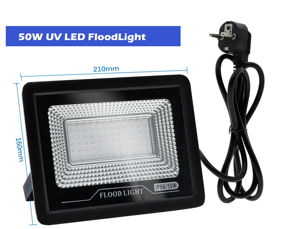 50W 100W  395nm Fluorescence Detection Lamp Shadowless Adhesive UV Curing Lamp   Ultraviolet Curing Light
