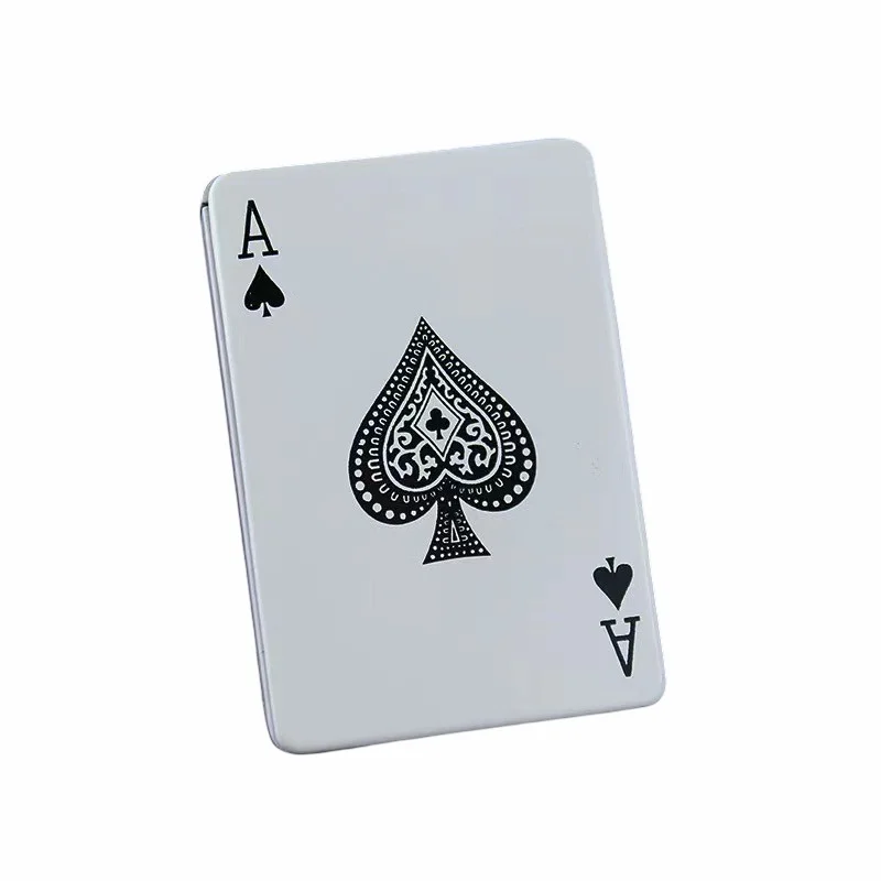 Lighter Jet Torch Turbo Playing Cards Lighter Windproof Metal Lighter Metal Funny Toys For Men Smoking Accessories